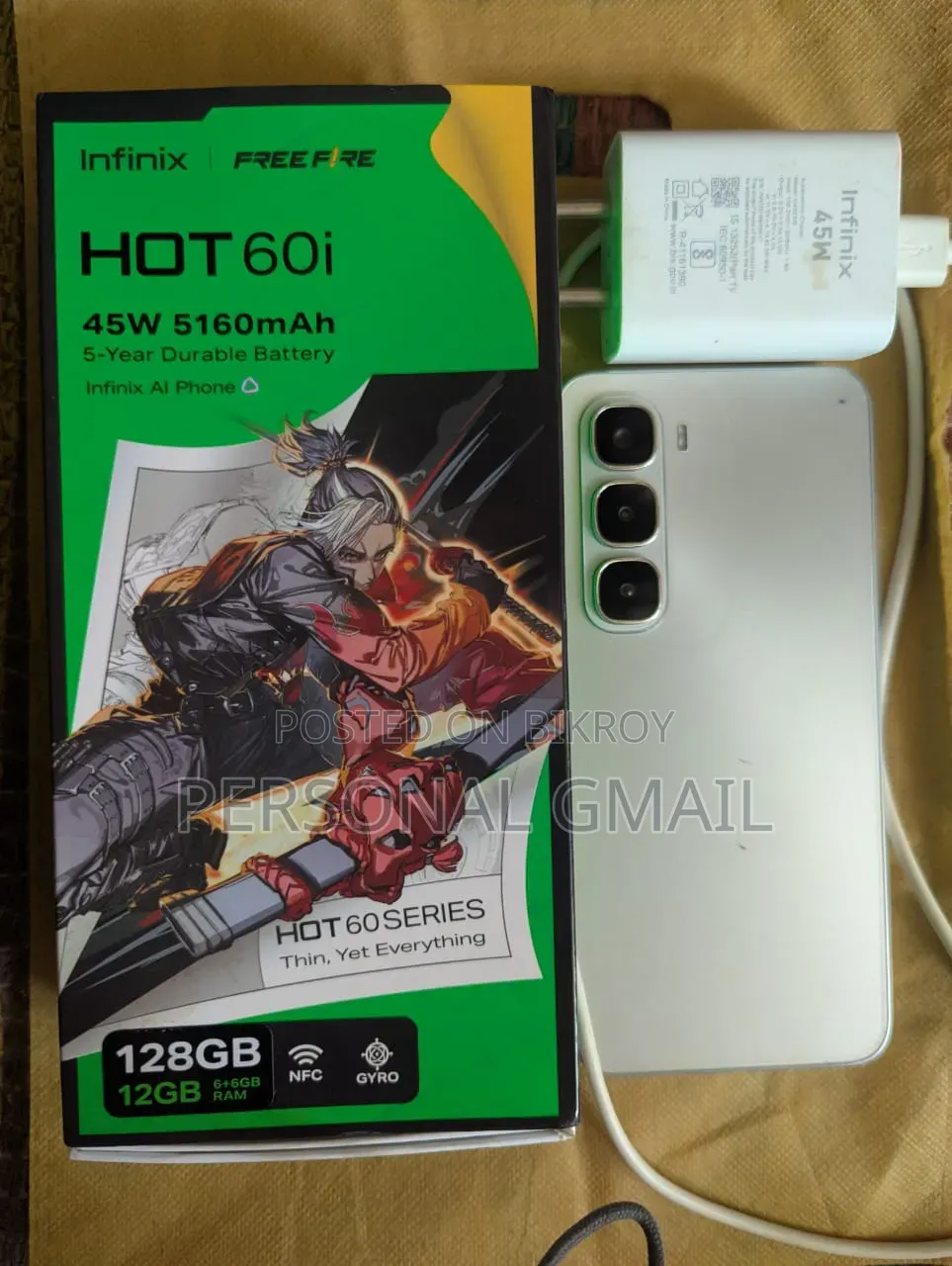 Infinix Hot 60i 128 GB Silver
