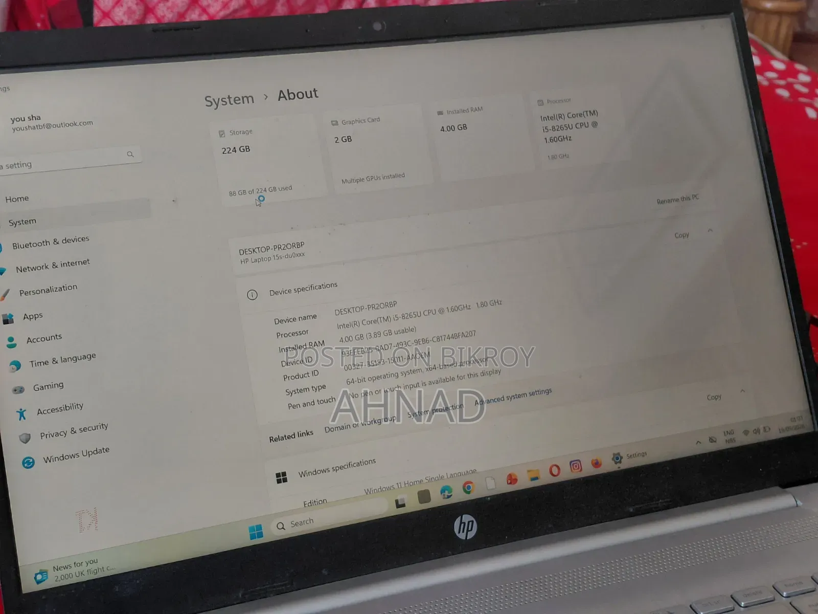 Laptop HP Chromebook 11 G2 4GB Intel Core i5 SSD 256GB