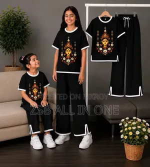 Kids Puja Tshirt and Pant Set
