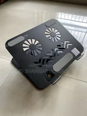 ল্যাপটপ কুলিং স্ট্যান্ড (৩৬০ ডিগ্রি রোটেশন) ম্যাগনেটিক ফ্যানসহ