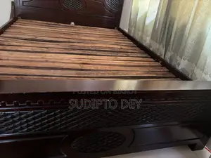 Solid Malaysian Double Bed / Khat (5' X 7') - Good Condition