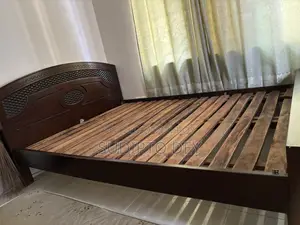 Solid Malaysian Double Bed / Khat (5' X 7') - Good Condition