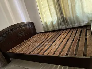Solid Malaysian Double Bed / Khat (5' X 7') - Good Condition
