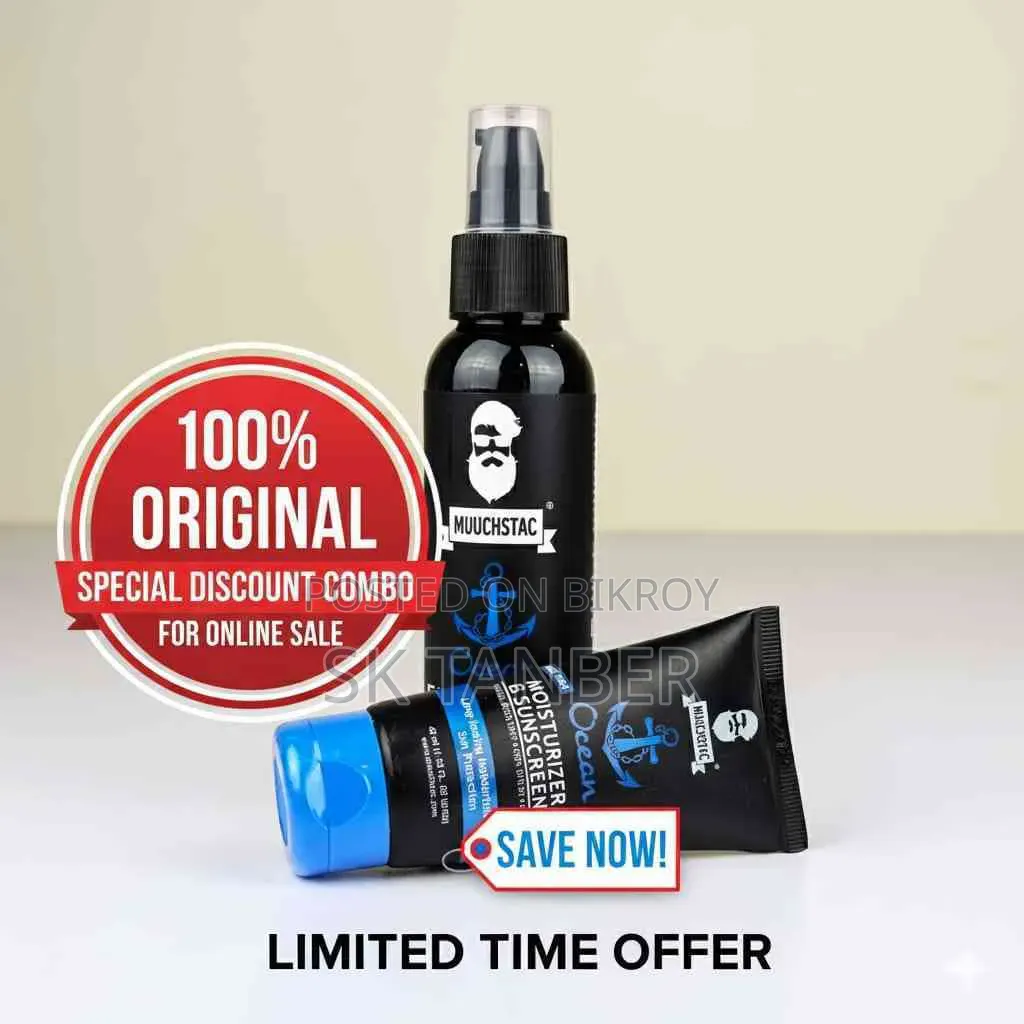 Muuchstac Ocean Face Wash + Moisturizer Sunscreen (Combo Pack)