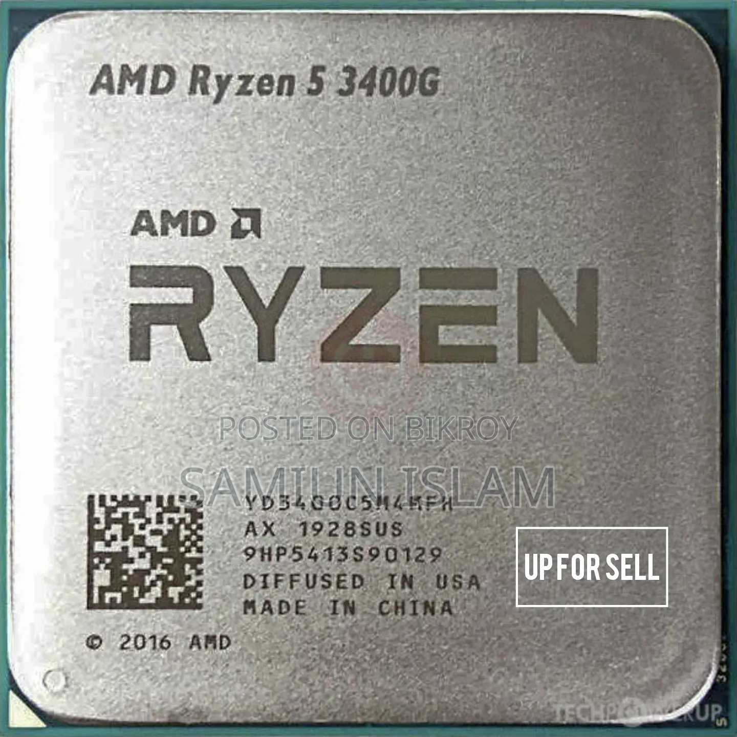 Ryzen 5 3400g Up for Sell