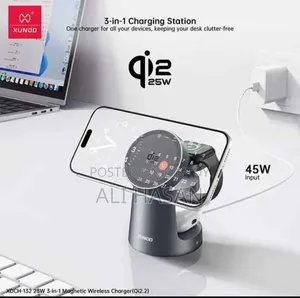 XUNDD Qi2.2 25W 3-in-1 Magnetic Wireless Charger