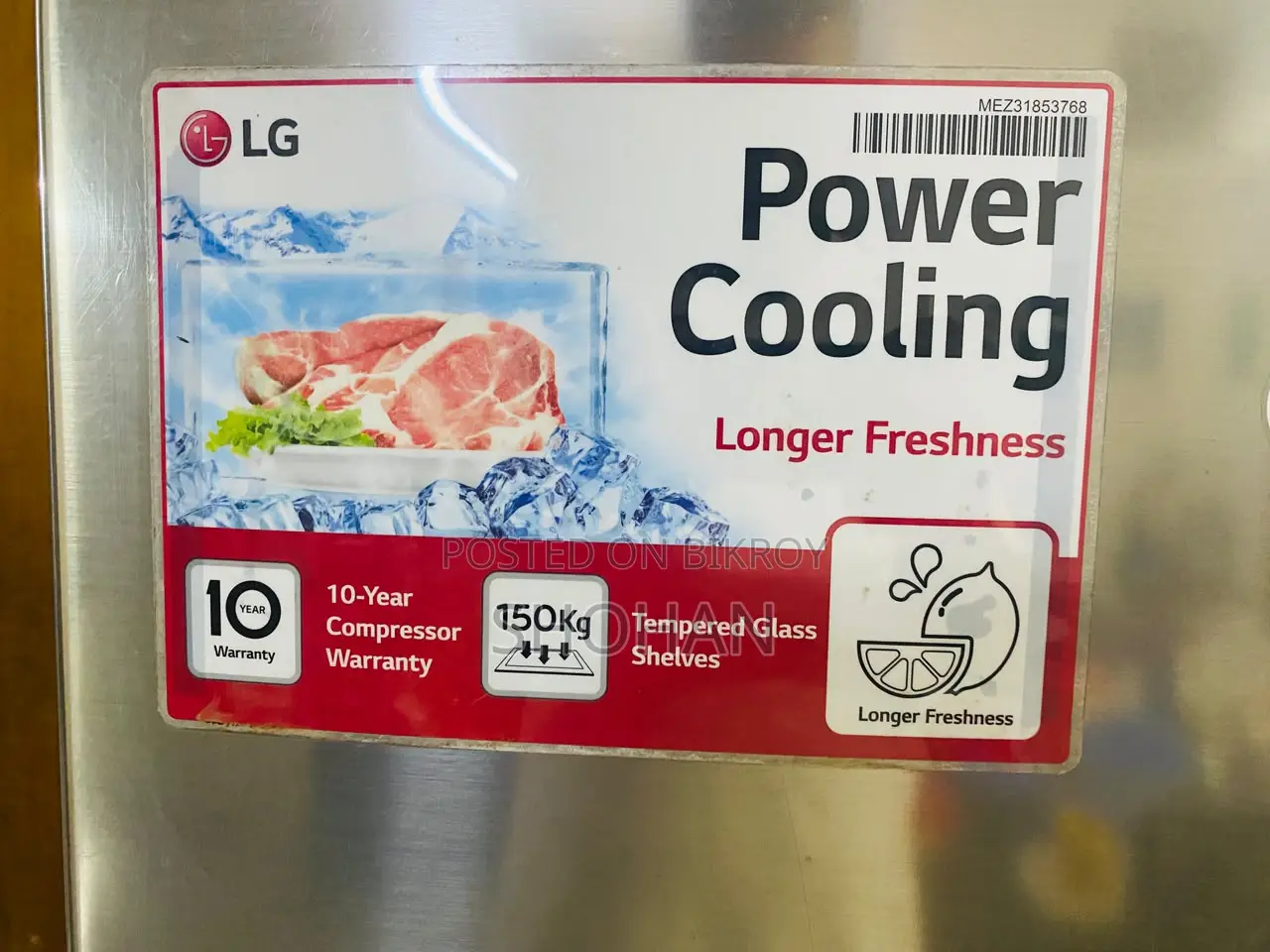 LG GC S172SL Refrigerator | Platinum Silver | Good Condition