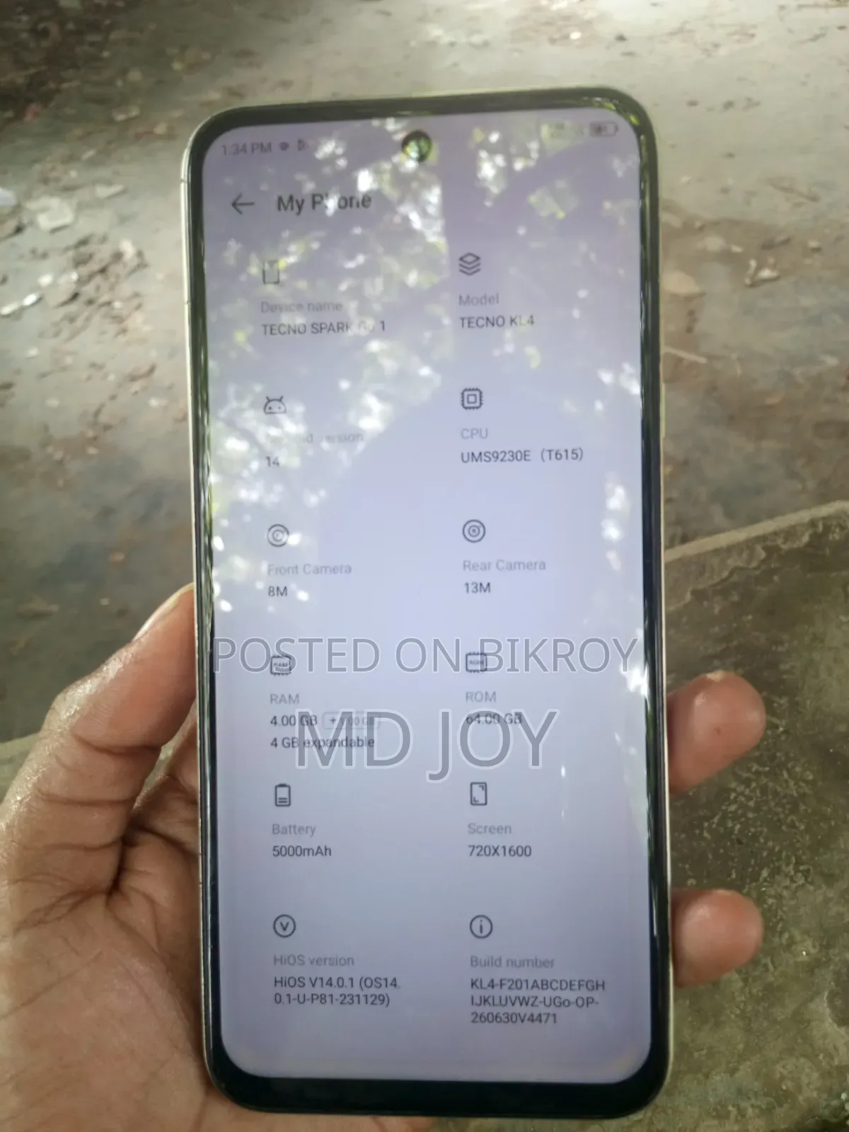 Tecno Spark Go 64 GB Graphite