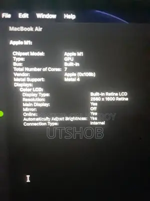 Laptop Apple MacBook Air 2020 M1 8GB Apple M1 SSD 256GB