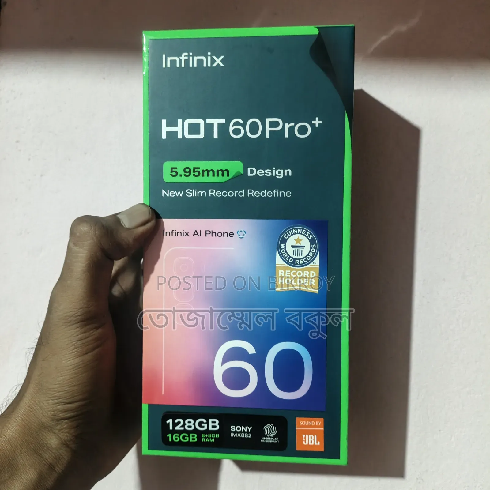 ইনফিনিক্স হট ৬০ প্রো+ ১২৮ জিবি ব্ল্যাক