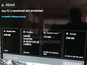 Desktop Computer Lenovo ThinkCentre M720 8GB Intel Core i5 SSD 256GB