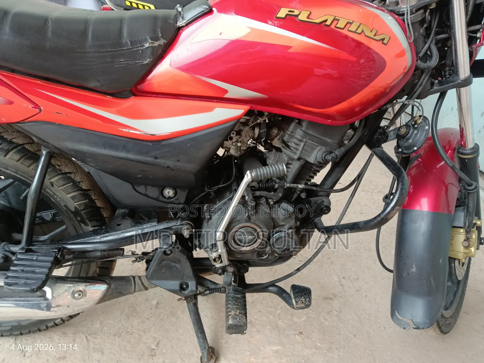 Bajaj Platina 110 ES 2021 Red