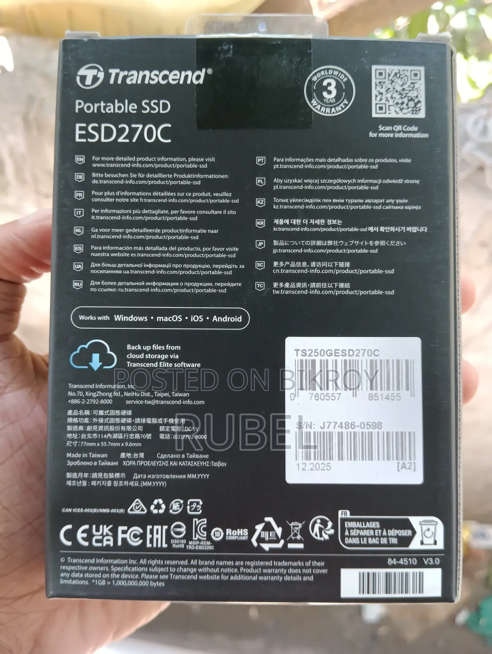 Transcend Portable SSD 250GB
