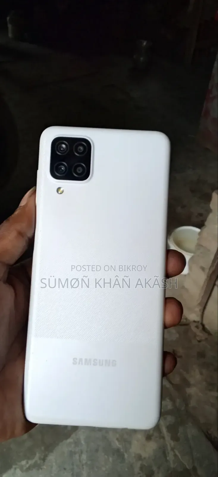 স্যামসাং গ্যালাক্সি এ১২ ৬৪ জিবি হোয়াইট