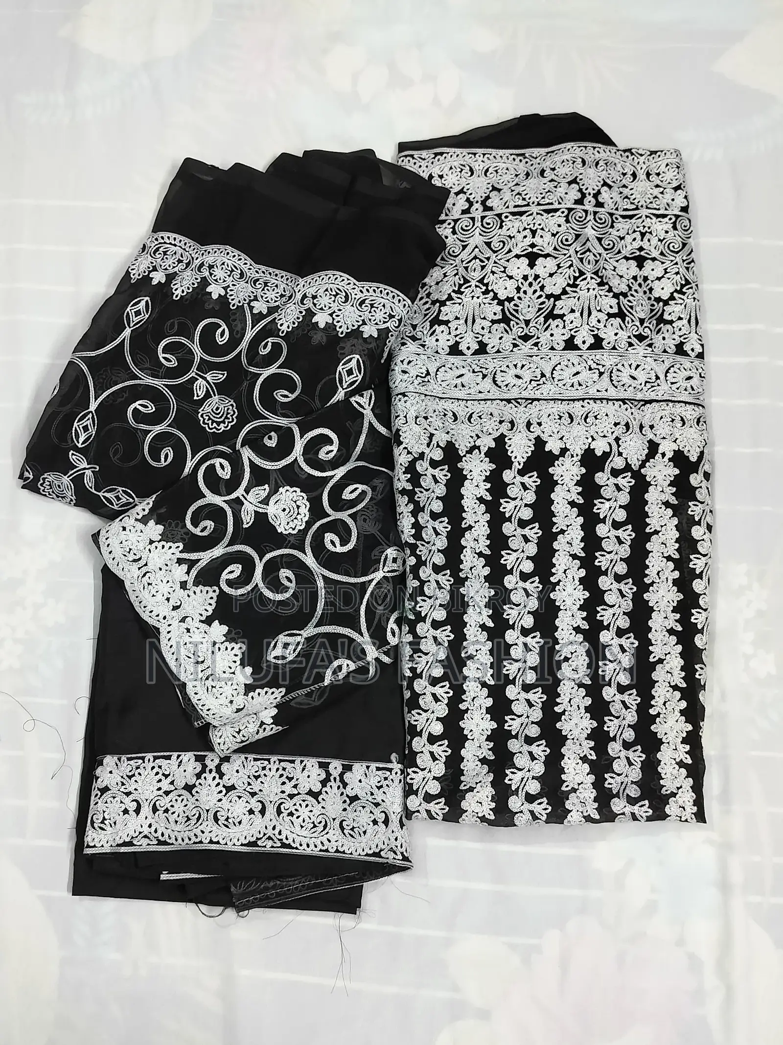 কাশমীরী থ্রি-পিস জরজেট কাপড়