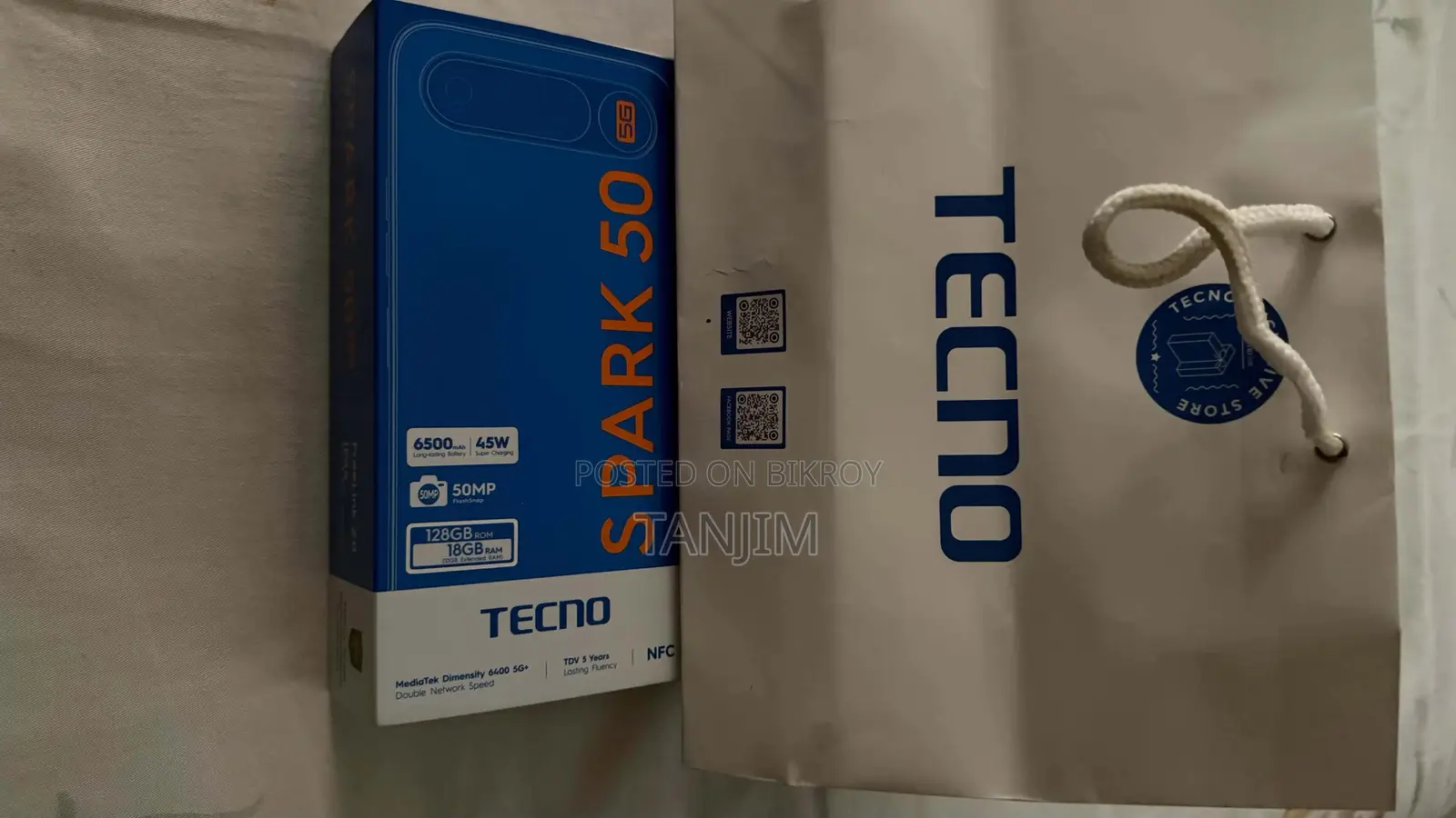 New Tecno Spark 50 5G 128 GB Black