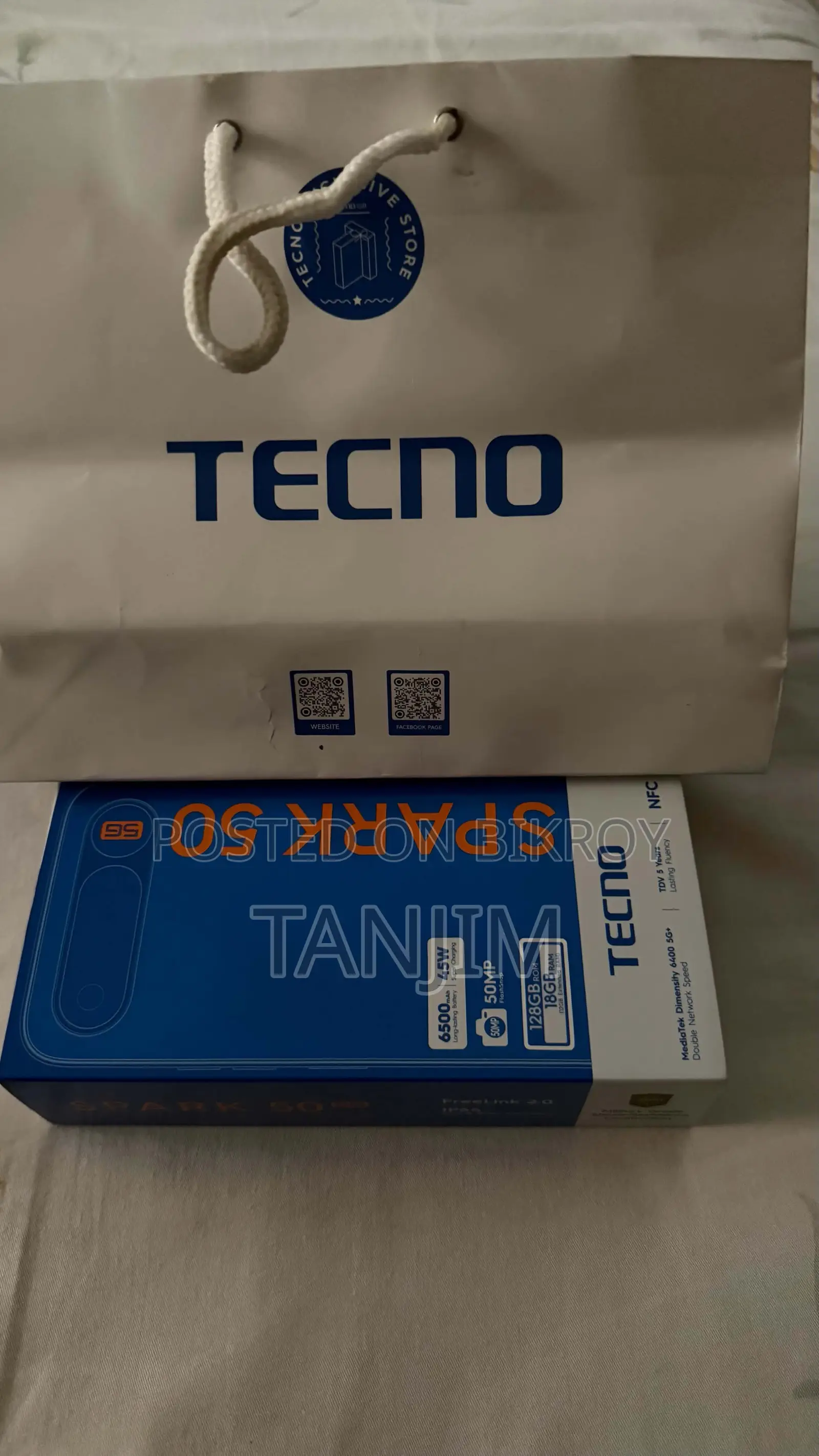 New Tecno Spark 50 5G 128 GB Black