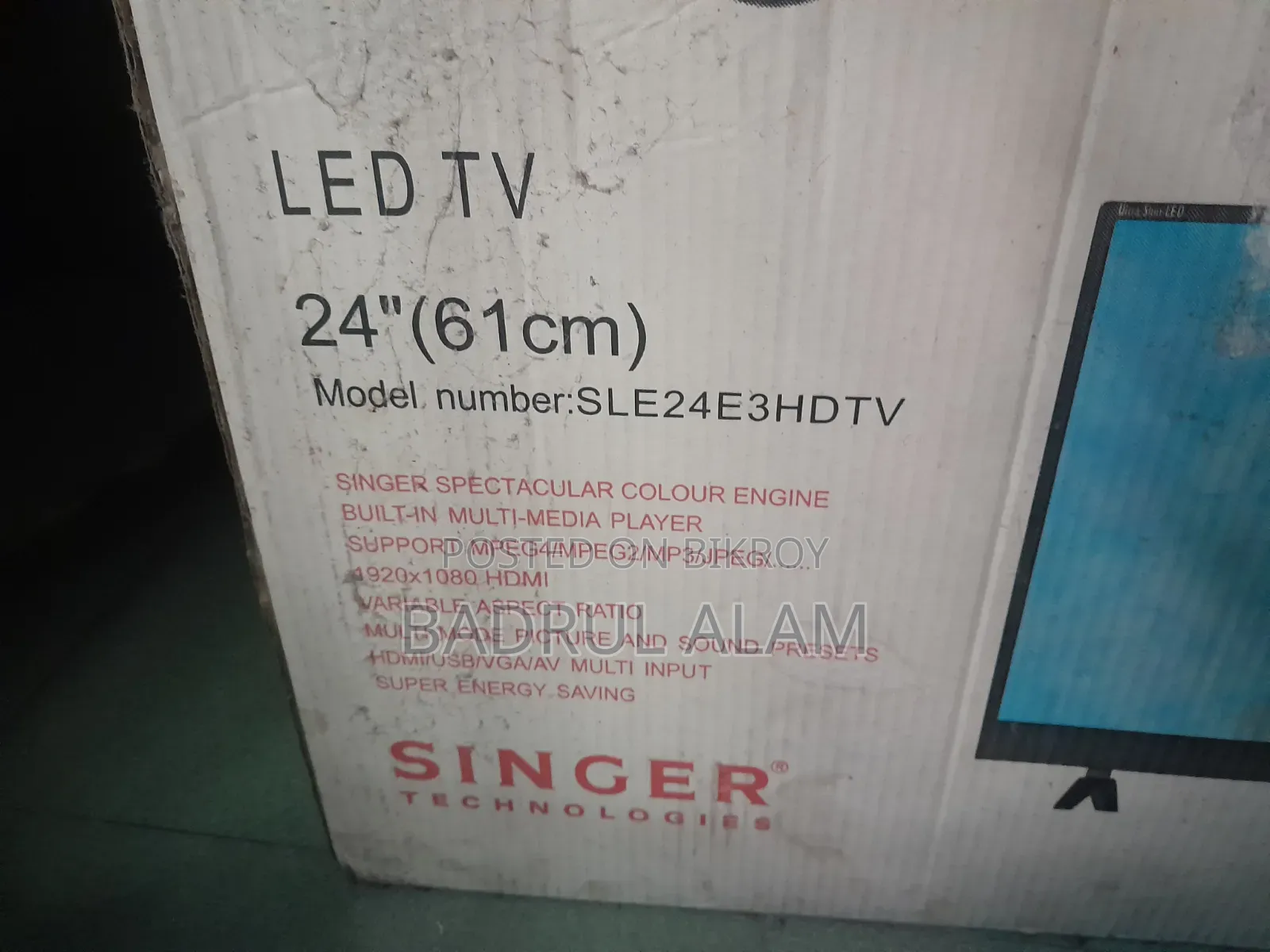 Slightly used TV