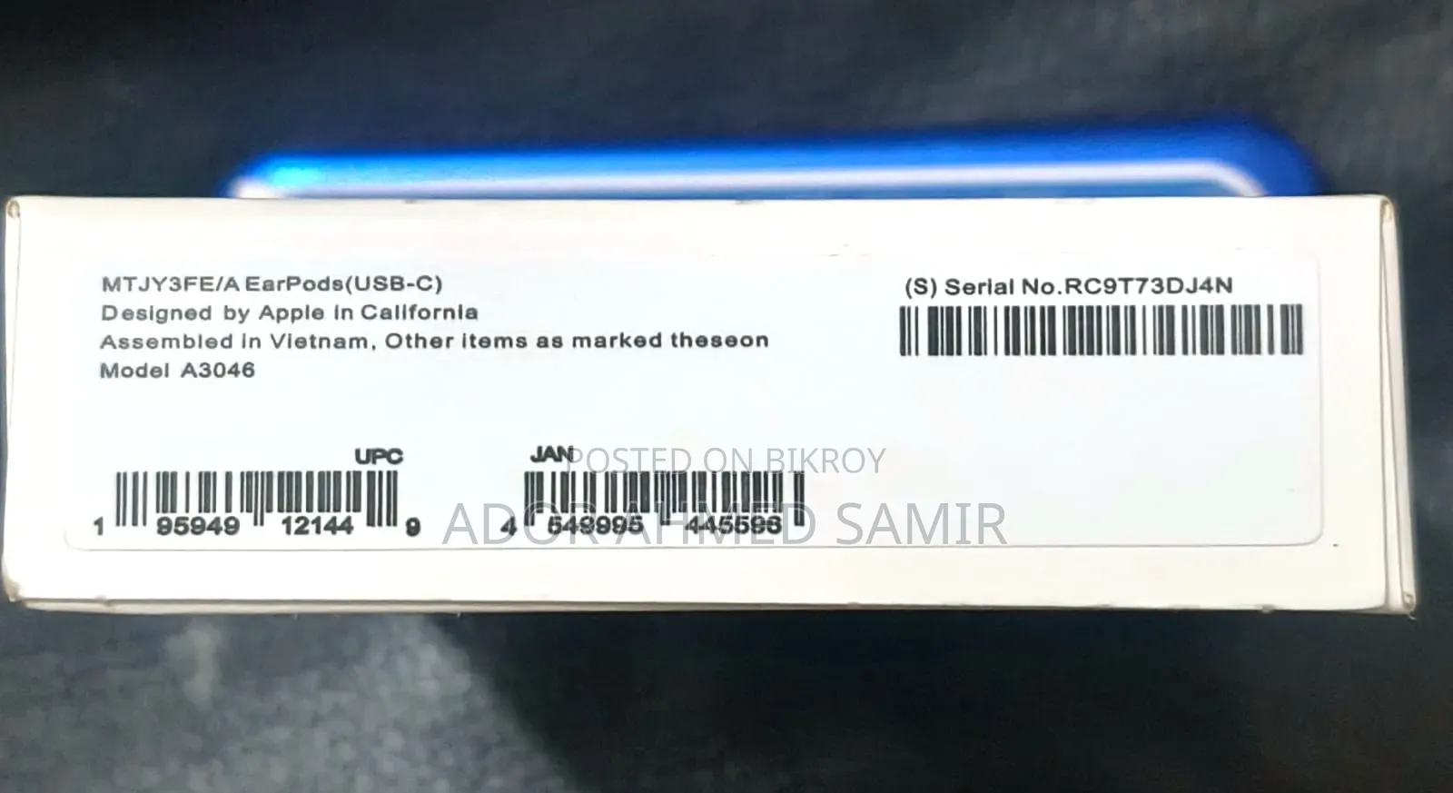 Apple Authorised Type-C Earphone Full Intact
