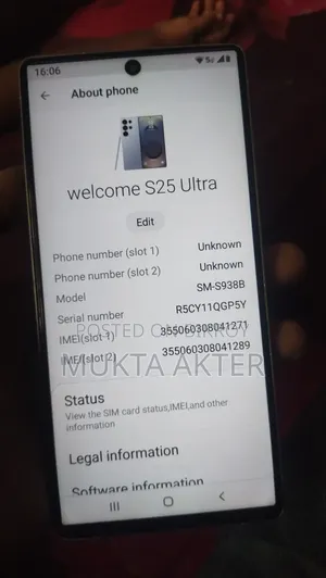 Samsung Galaxy S25 Ultra 512 GB White copy phone