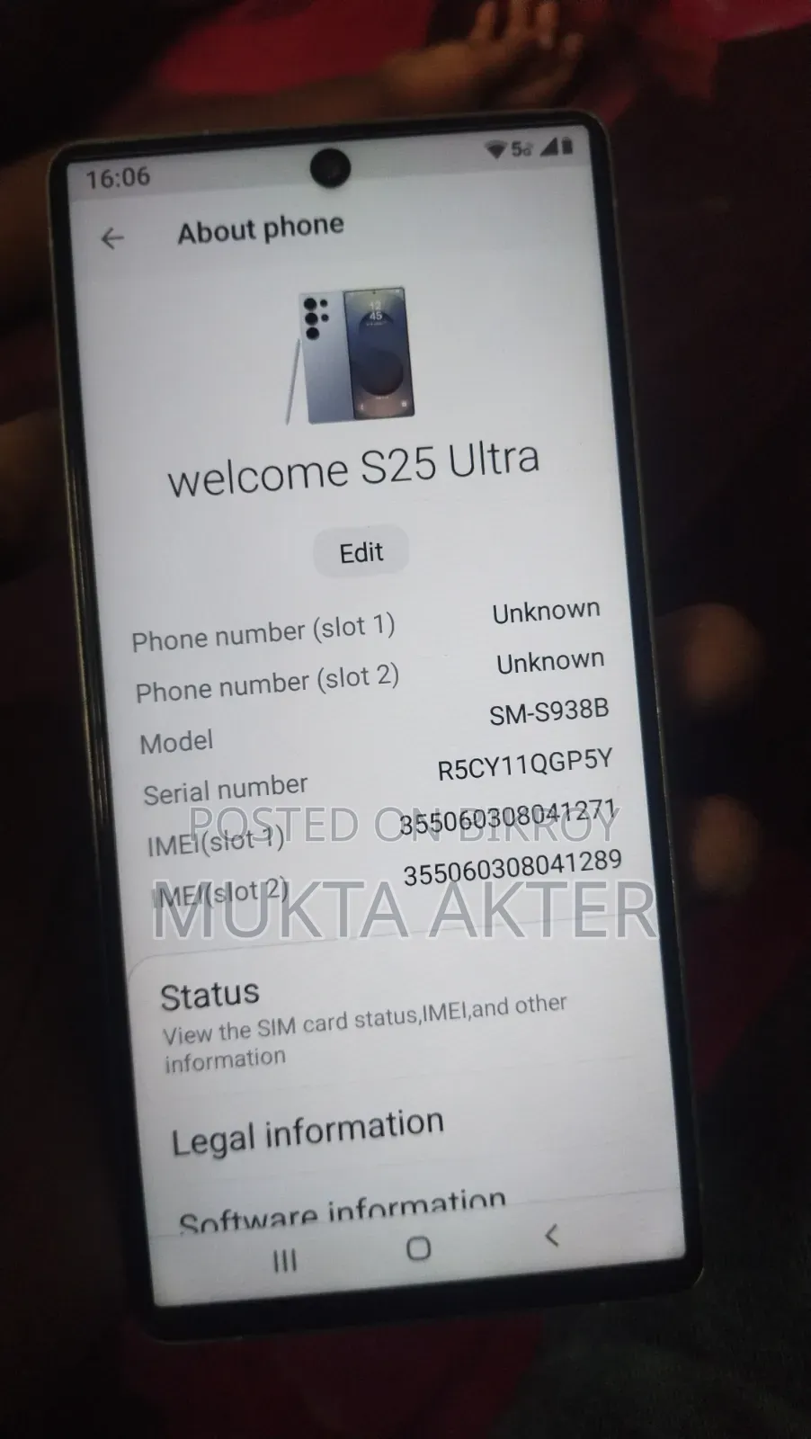 Samsung Galaxy S25 Ultra 512 GB White copy phone
