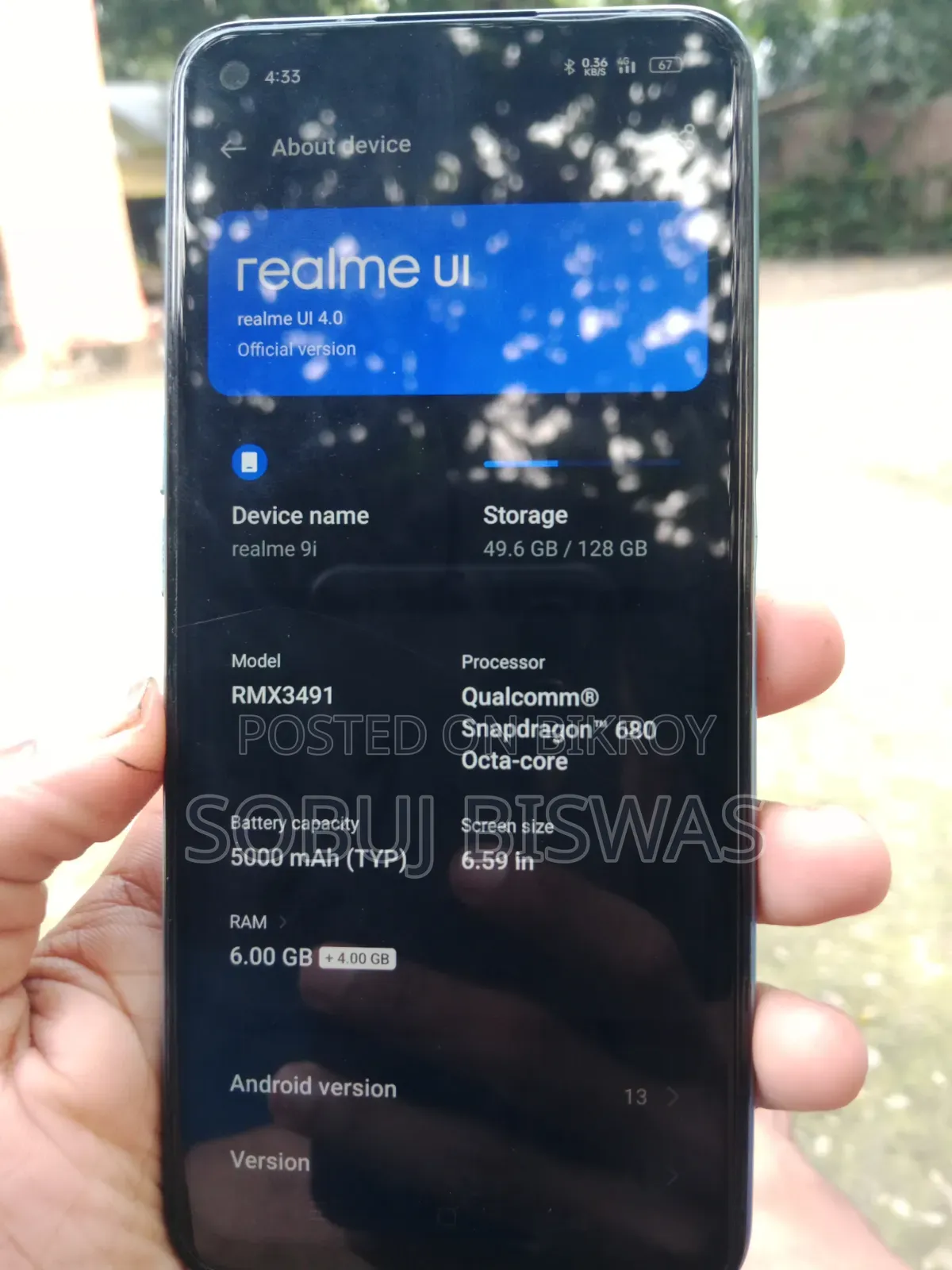 Realme 9i 128 GB Blue