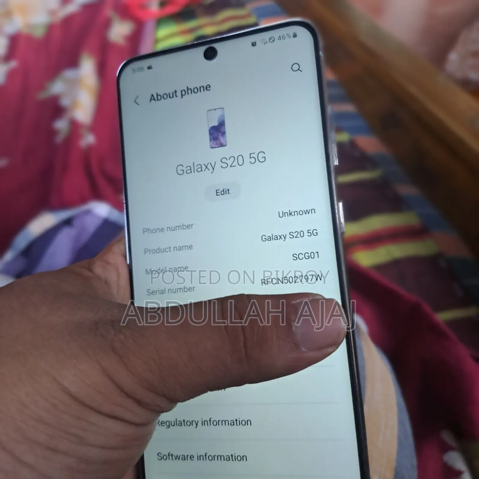 Samsung Galaxy S20 5G Uw 128 GB Gray