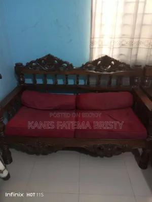 Teak Wood Sofa Set 2+2+2 Seat With Tea Table