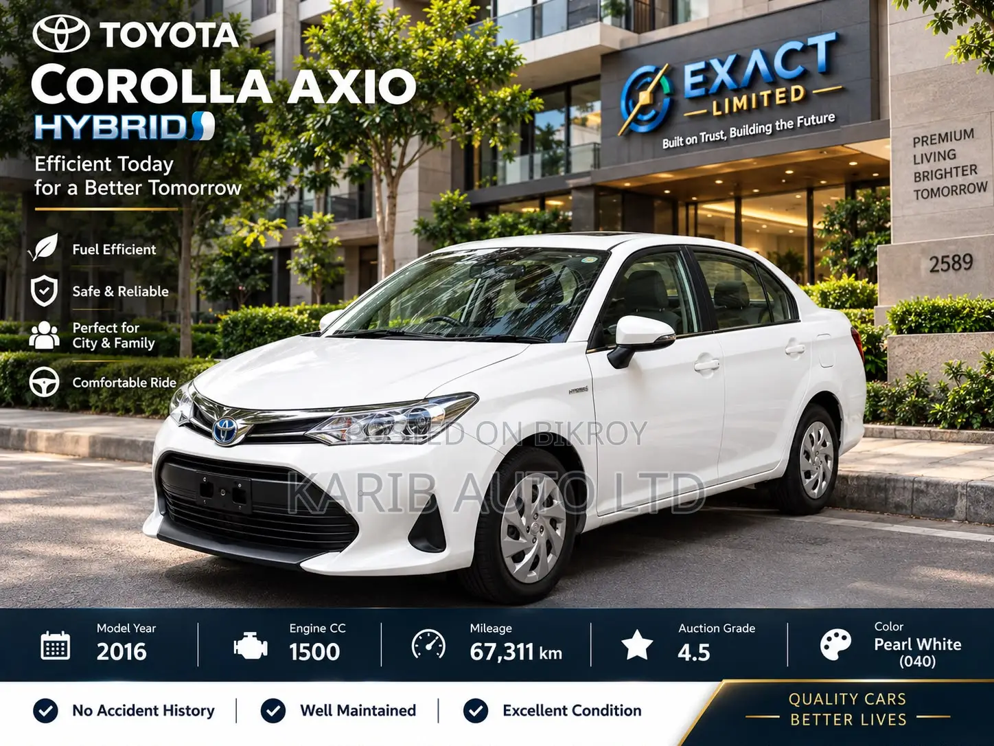 Toyota Axio 2021 White