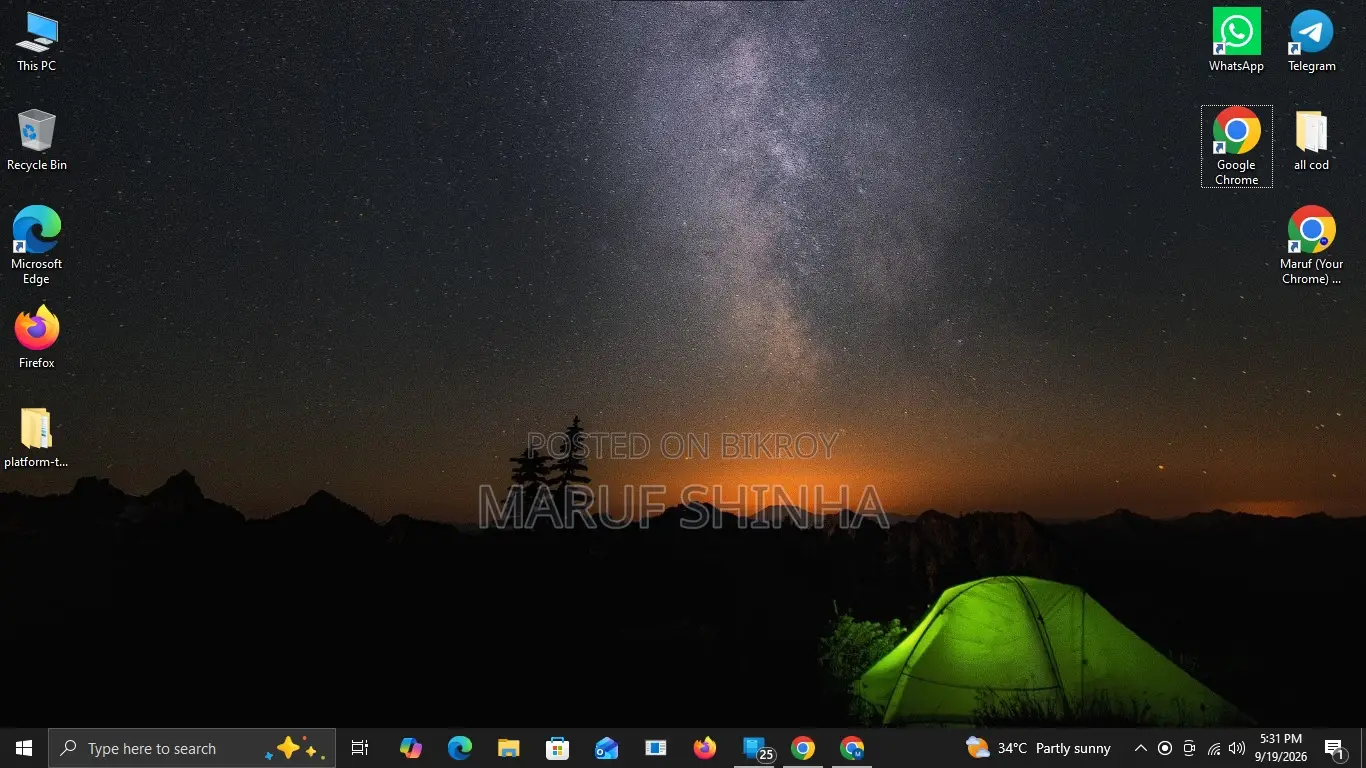 Desktop Computer Microsoft 8GB Intel Core i3 SSD 128GB