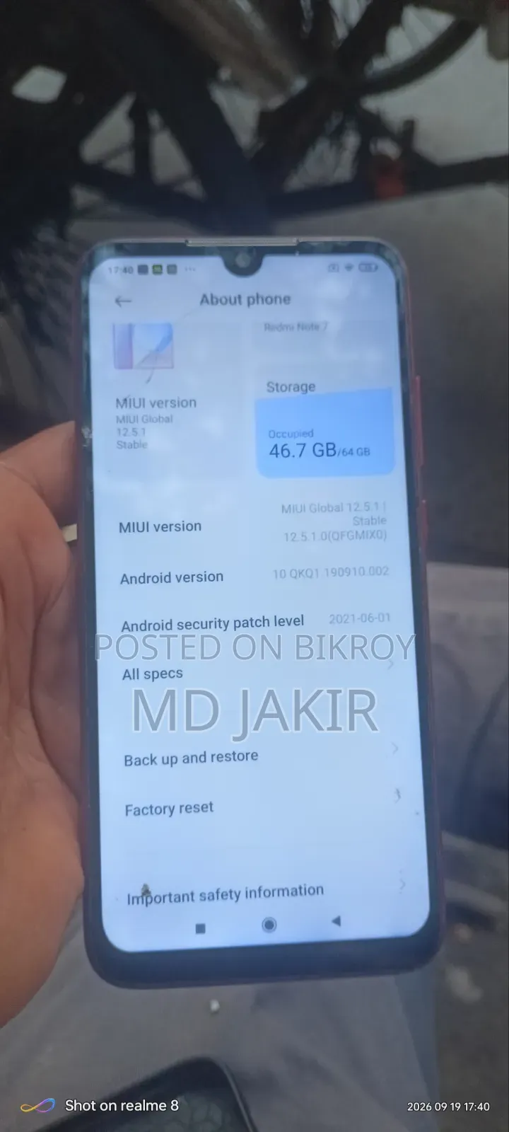 Xiaomi Redmi Note 7 64 GB Red