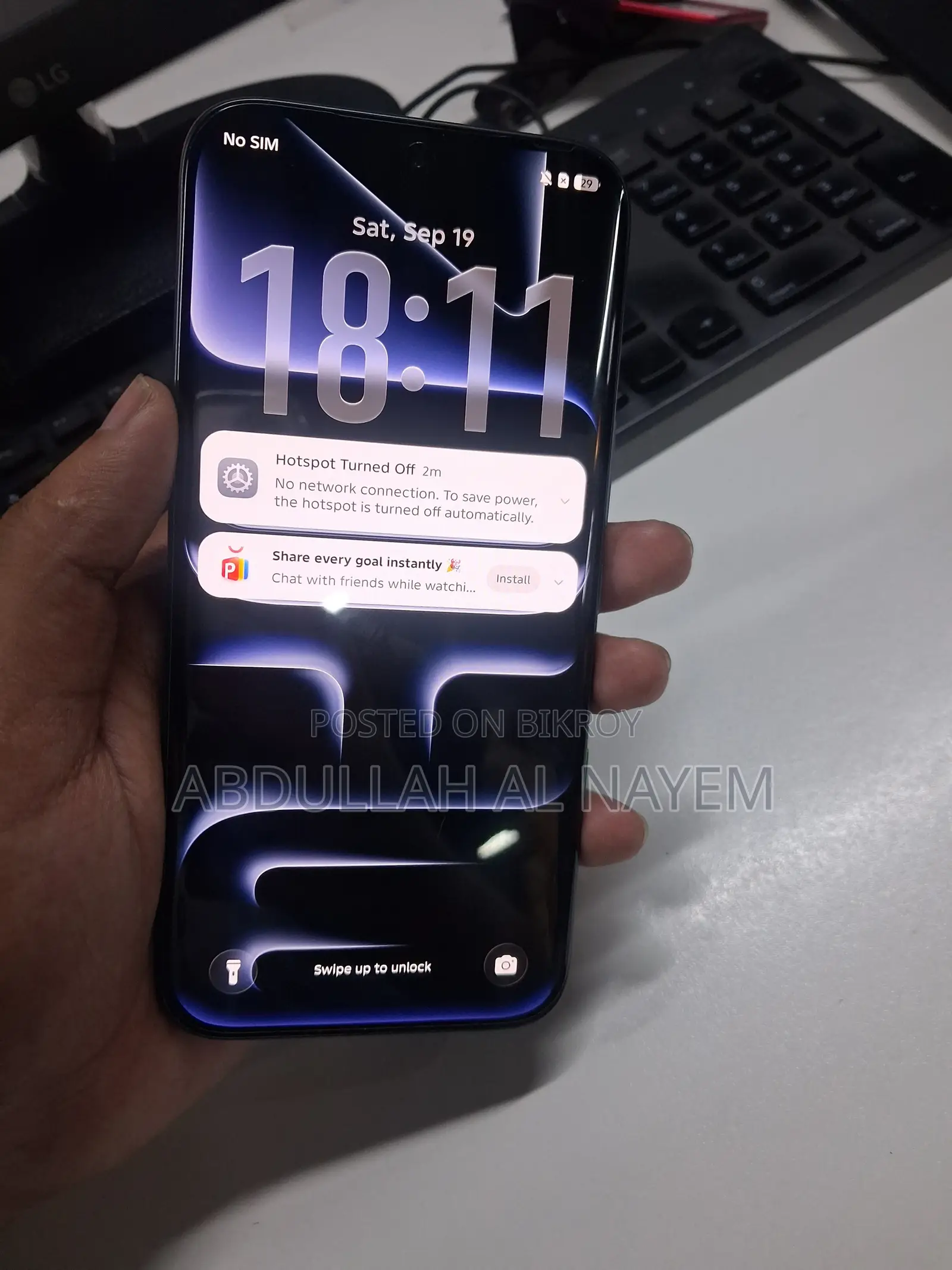 New Infinix Note Edge 128 GB Black