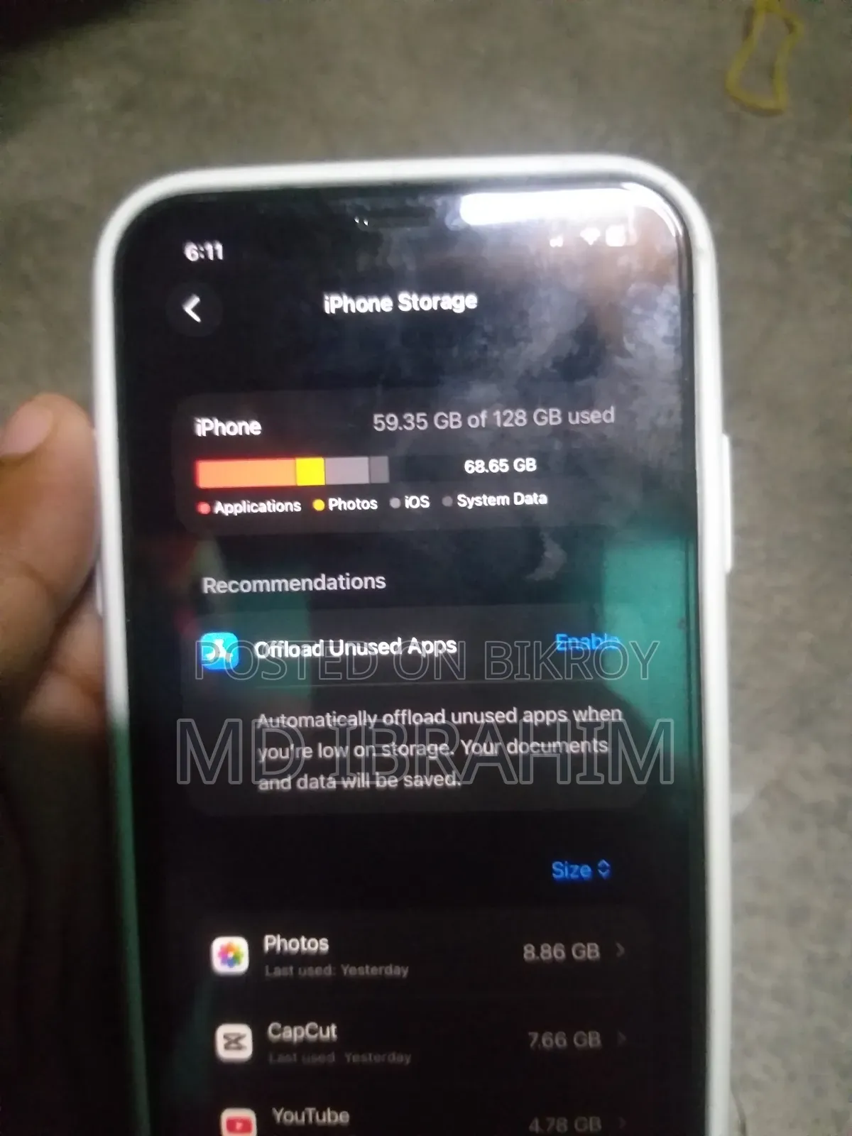 অ্যাপল আইফোন ১১ ১২৮ জিবি পার্পল