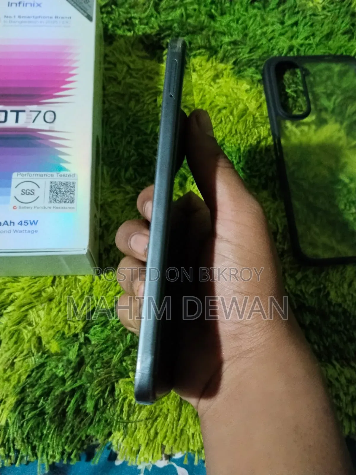 নতুন ইনফিনিক্স হট ৭০ ১২৮ জিবি ব্ল্যাক