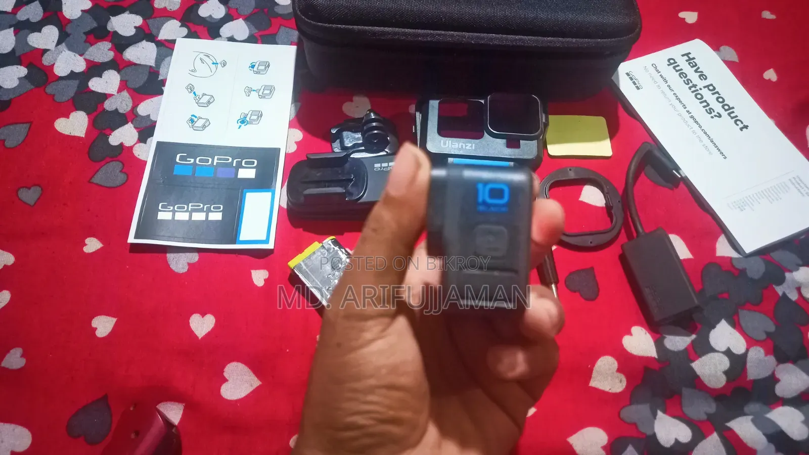 GoPro Hero 10 Black Sale | 128 GB Memory Card and Original Adapter