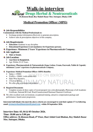 Medical Promotion Officer