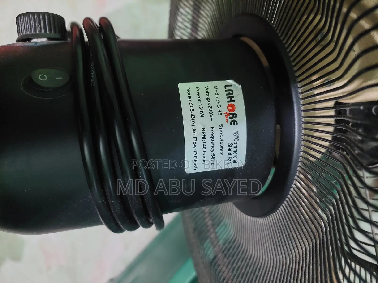 Lahore 18 Inch Commercial Stand Fan