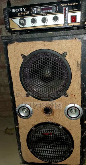 ৪১১৯১ এসটিকে অ্যাম্প্লিফায়ার উইথ সাউন্ড বক্স নিপন আমেরিকা ১০" ইঞ্চি+ কোনজার্ট ১০"
