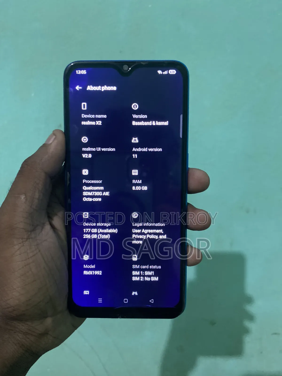 Realme X2 256 GB Blue