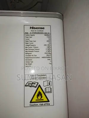 Hisense AC 1.5 Ton Inverter একদম ফ্রেশ, কেনা ১ বছর আগে,বাসায় এসে চেক