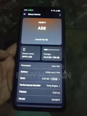 Oppo A58 128 GB Black
