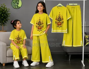 Kids Puja Tshirt and Pant Set