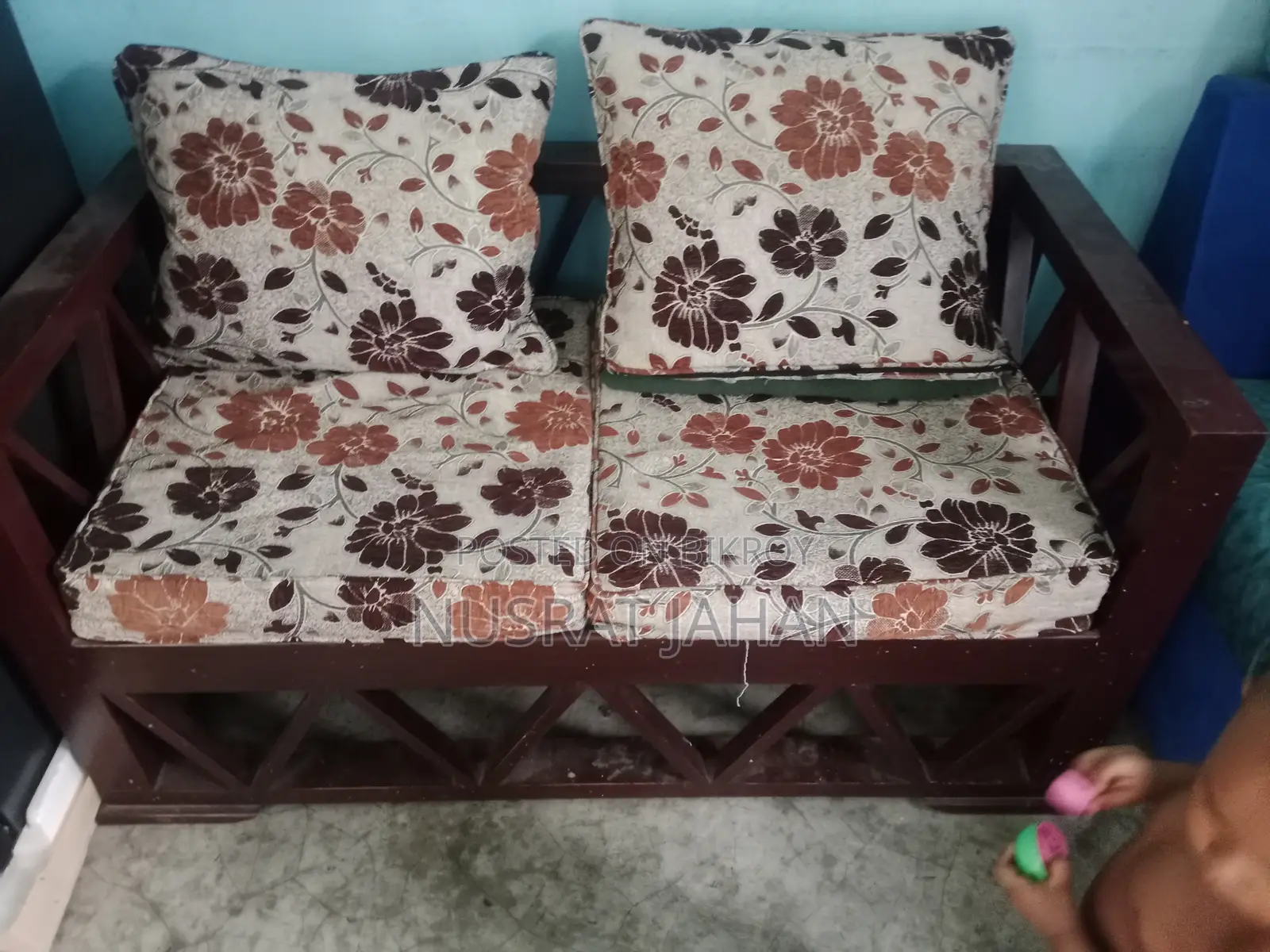 Used teak wood sofa for sale