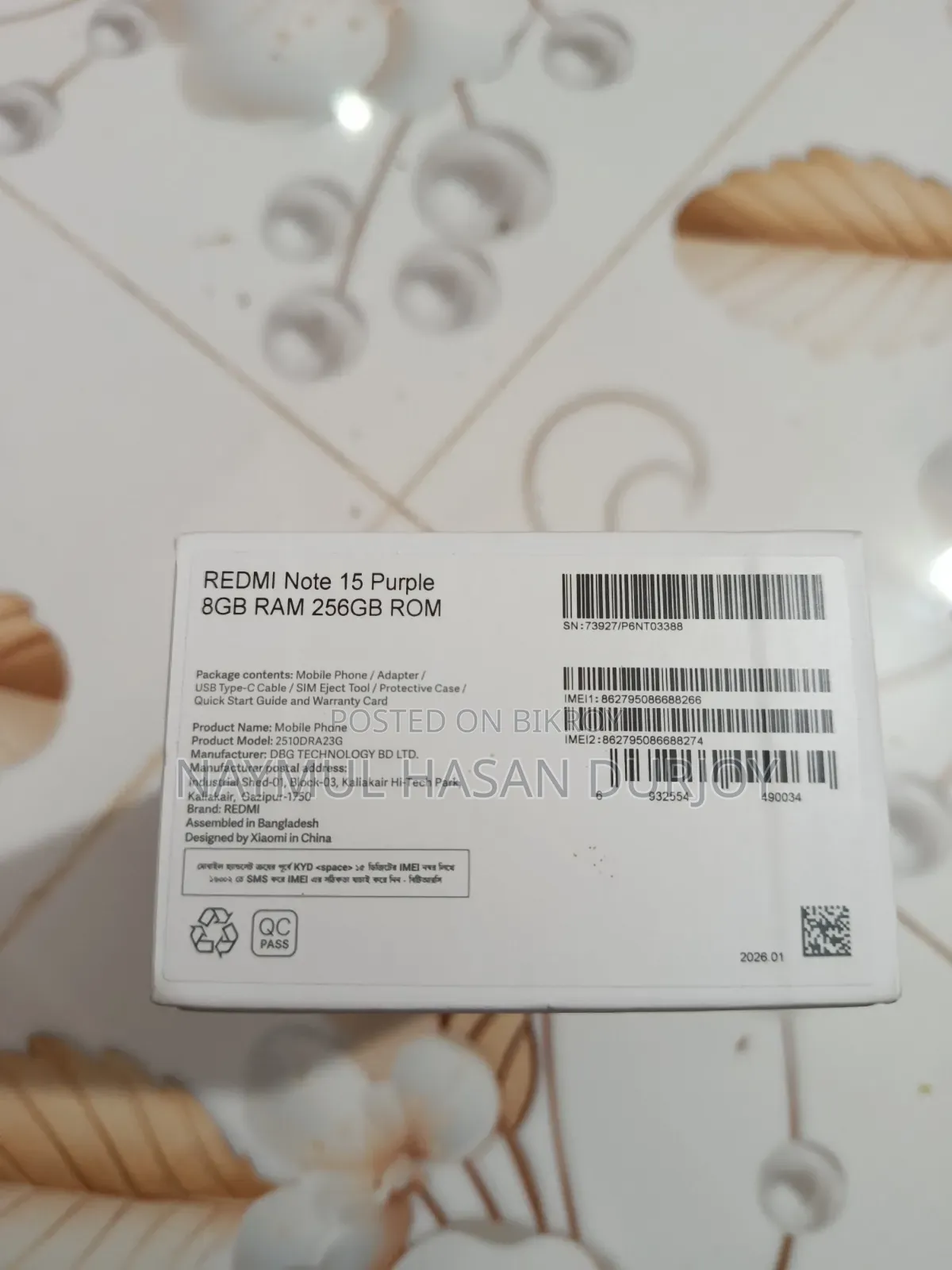 Xiaomi Redmi Note 15 256 GB