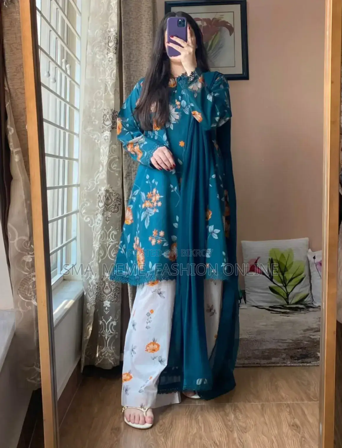 ডিজিটাল প্রিন্টেড থ্রি পিস