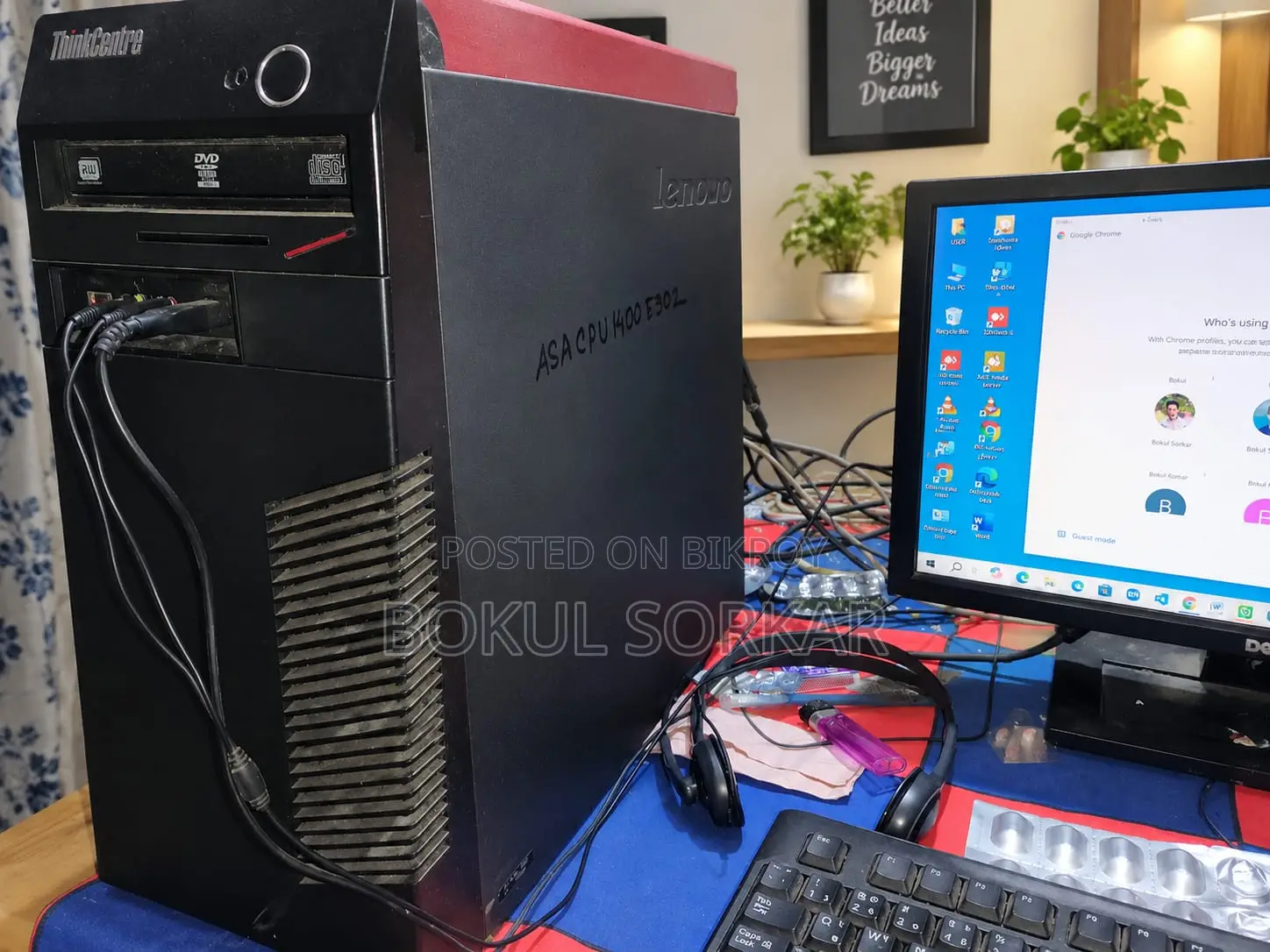 ডেস্কটপ কম্পিউটার Lenovo ThinkCentre 22 8GB Intel Core i3 HDD+SSD 640GB