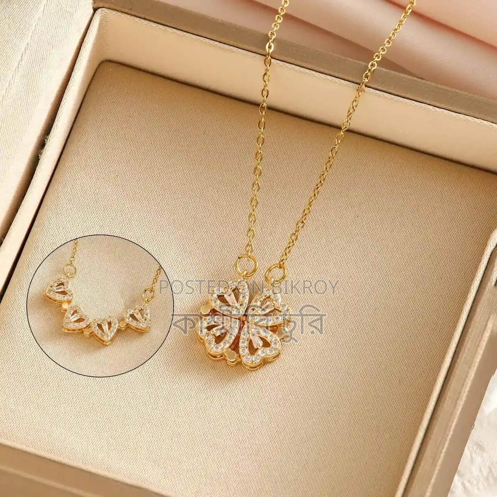 I Love You Crescent Moon Projection Necklace