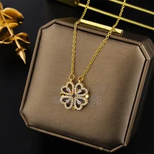 I Love You Crescent Moon Projection Necklace