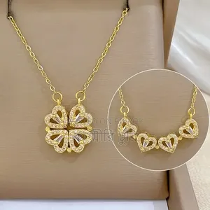 I Love You Crescent Moon Projection Necklace