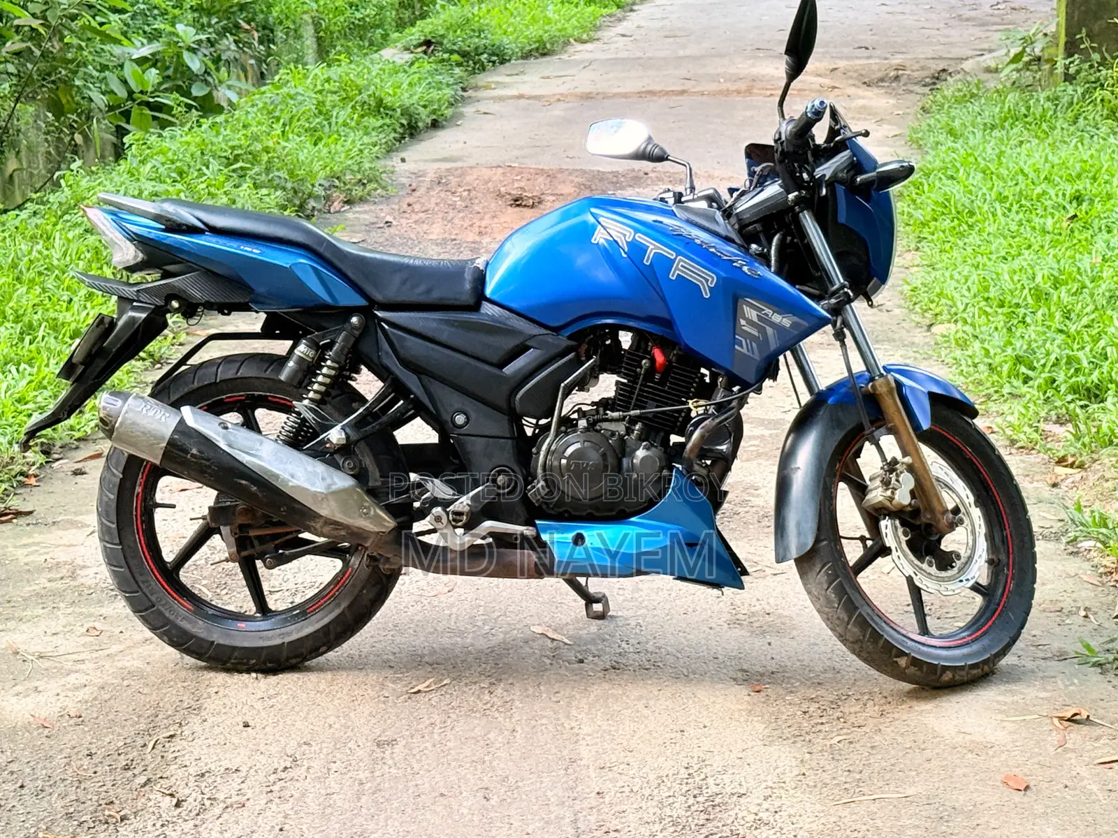 টিভিএস আপাচি আরটিআর ১৬০ টুভি ২০১৭ নীল